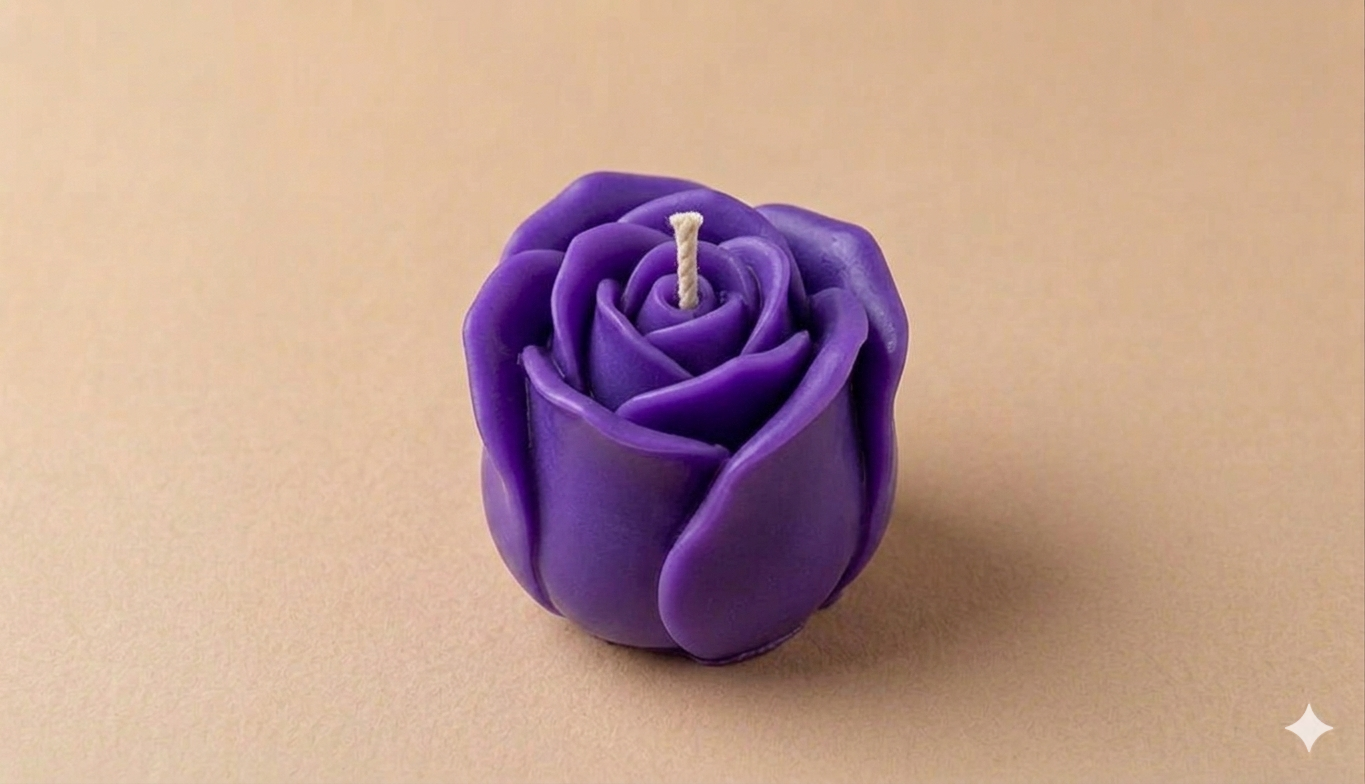 Vela Capullo rosa