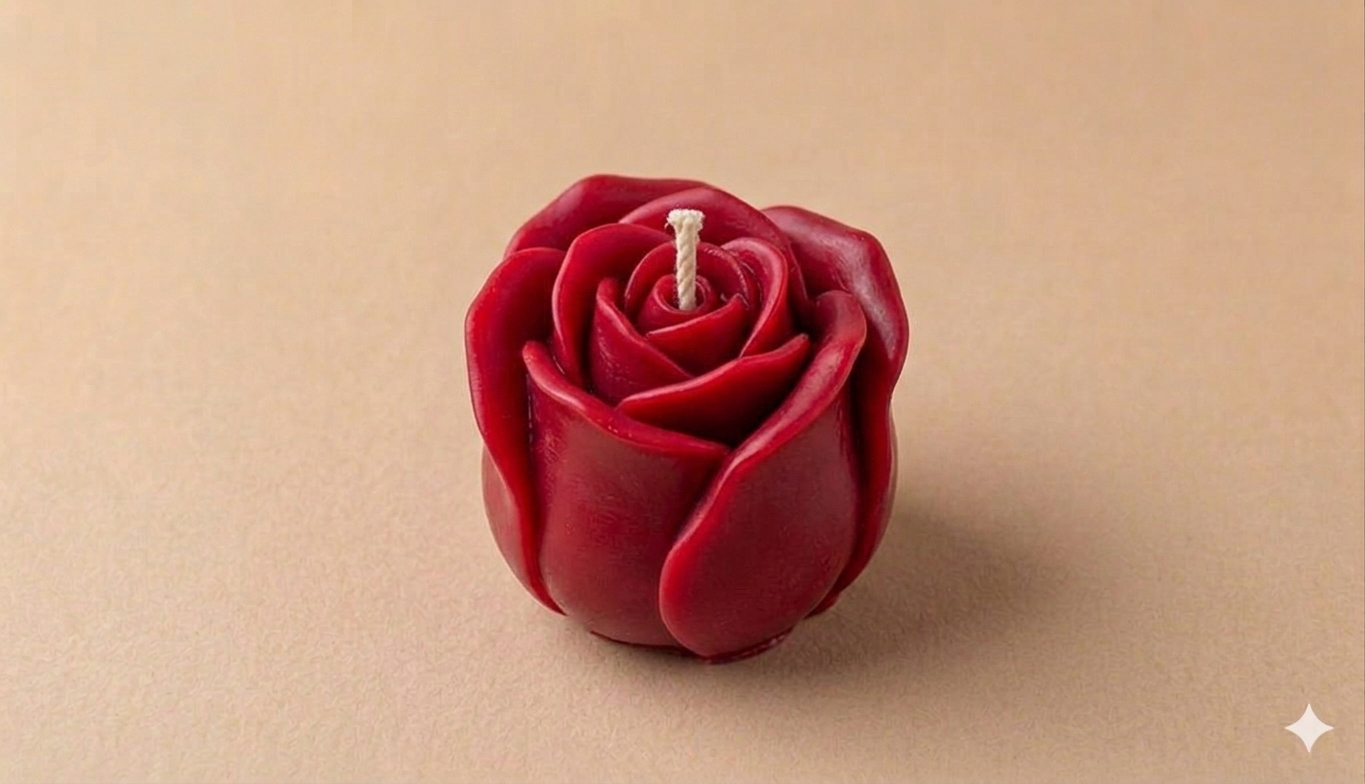 Vela Capullo rosa