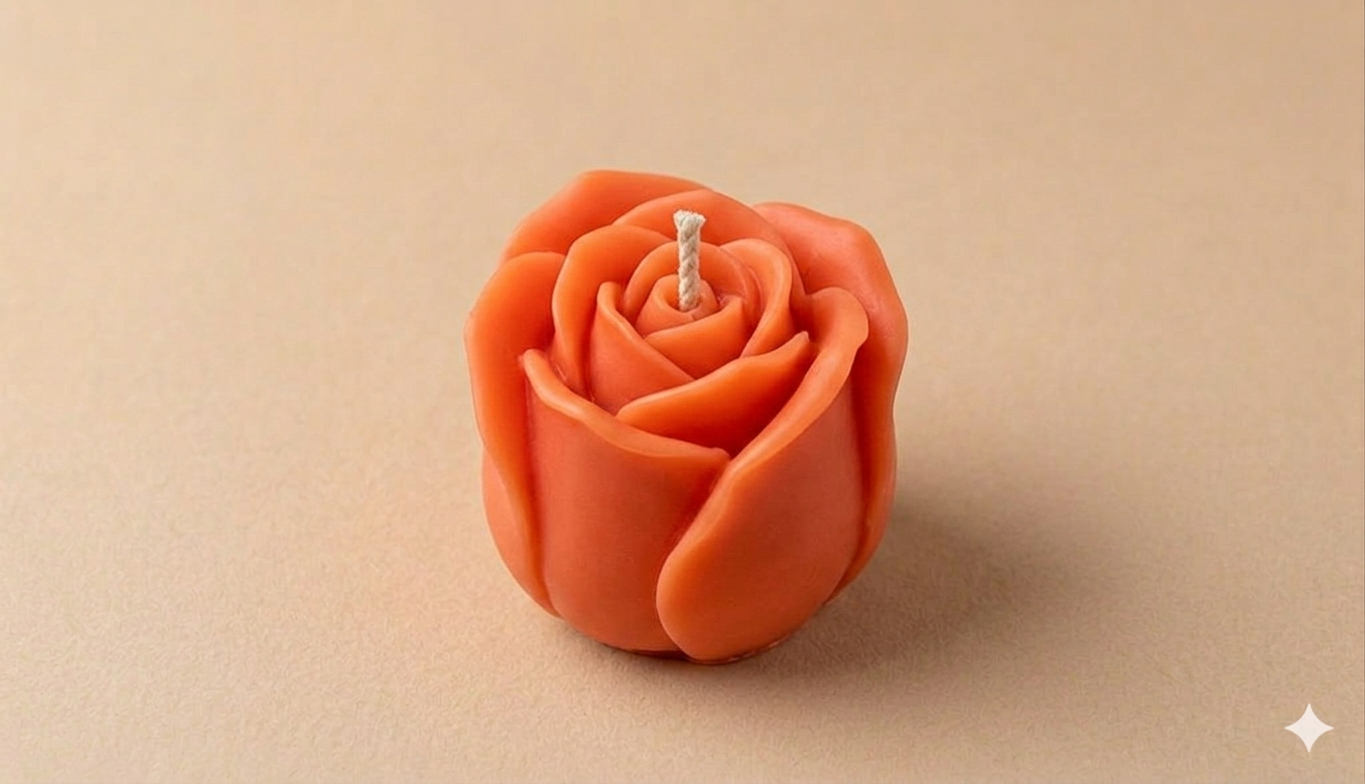 Vela Capullo rosa